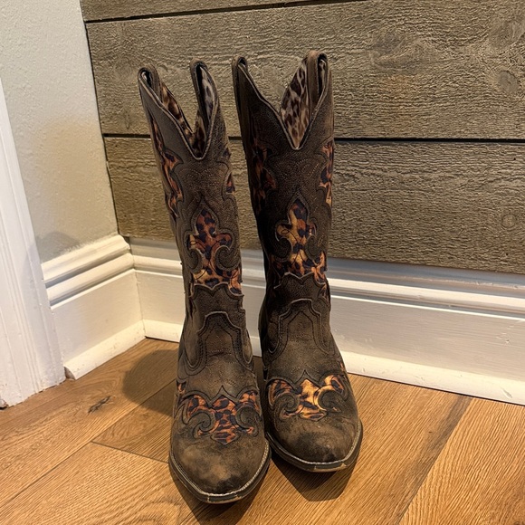 Leopard Cowboy Boots - Women's - Picture 6 of 7